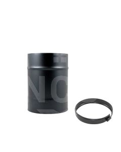 5" Twin Wall 250mm Length-Matt Black  BDW2505