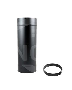 5" Twin Wall 500mm length-Matt Black  BDW5005
