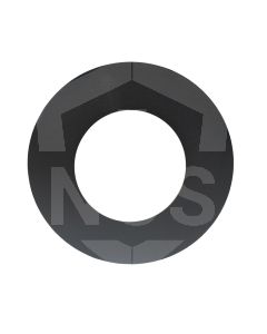 4" 90° Round Trim Collar Matt Black