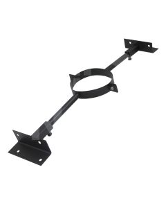 6" Twin Wall Roof Bracing Bracket-Matt Black  BDWRBB06
