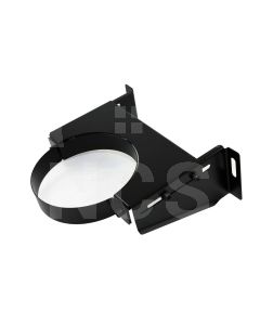 6" Twin Wall Base Support Bracket-Matt Black  BDWWS06