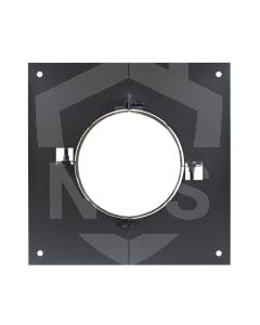 6" Twin Wall Ceiling Support-Matt Black  BDTWCS06