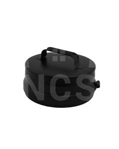 4" Boat Winter Closure Cap  Matt Black