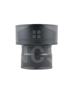 6" Flex to Twin Wall Adaptor-Matt Black  BDWFA06
