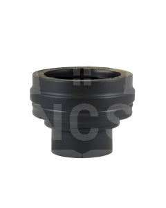 3" Single Wall to 4" Twin Wall Adaptor Matt Black