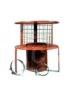 6" Suspending Cowl-Terracotta  UFSCT06