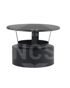 4" Rain Cap Matt Black