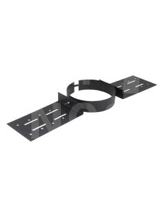 6" Twin Wall Roof Support-Matt Black  BDWRS06