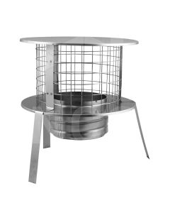 5" Suspending Cowl - Screw Type - Stainless Steel