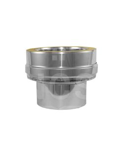 4" Twin Wall Adaptor to Vitreous/Stove-Stainless Steel  DWAD04