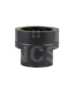 4" Adaptor to Single Wall Matt Black  BDWAD04