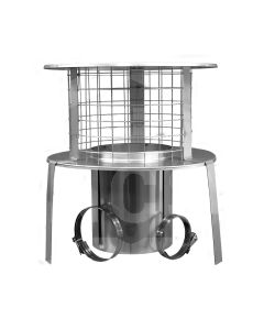 6" Suspending Cowl Stainless Steel-Stainless Steel