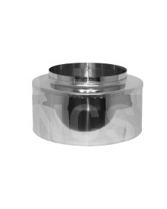 4" Twin Wall Top Stub-Stainless Steel