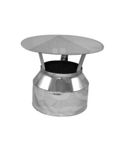 5" Twin Wall Rain Cap-Stainless Steel  DWRC05