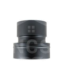 6" Twin Wall To Flex Adaptor-Matt Black  BDWTF06