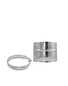 4" Twin Wall 150mm Length-Stainless Steel