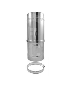 4" Twin Wall 400mm - 560mm Length-Stainless Steel