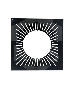 5" Twin Wall Vented Firestop Spacer-Matt Black  BDWFSV05