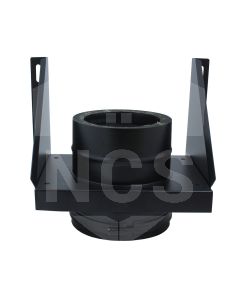 6" Adjustable Wall Support - Matt Black  BDWAWS106